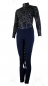 Preview: Reitleggings und Base Layer Shirt im Set mit High Grip "Dressage" in Navy