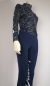 Preview: Reitleggings und Base Layer Shirt im Set mit High Grip "Dressage" in Navy