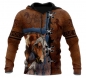 Preview: Neu! Trainingshoodie Unisex Hoodie "Indian Paint Love" Größe XXL