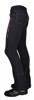 Damen Jodhpurreithose "Summertime" in Schwarz/Pink