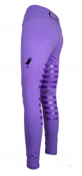 Reitleggings "Performance" mit High Grip in Purple