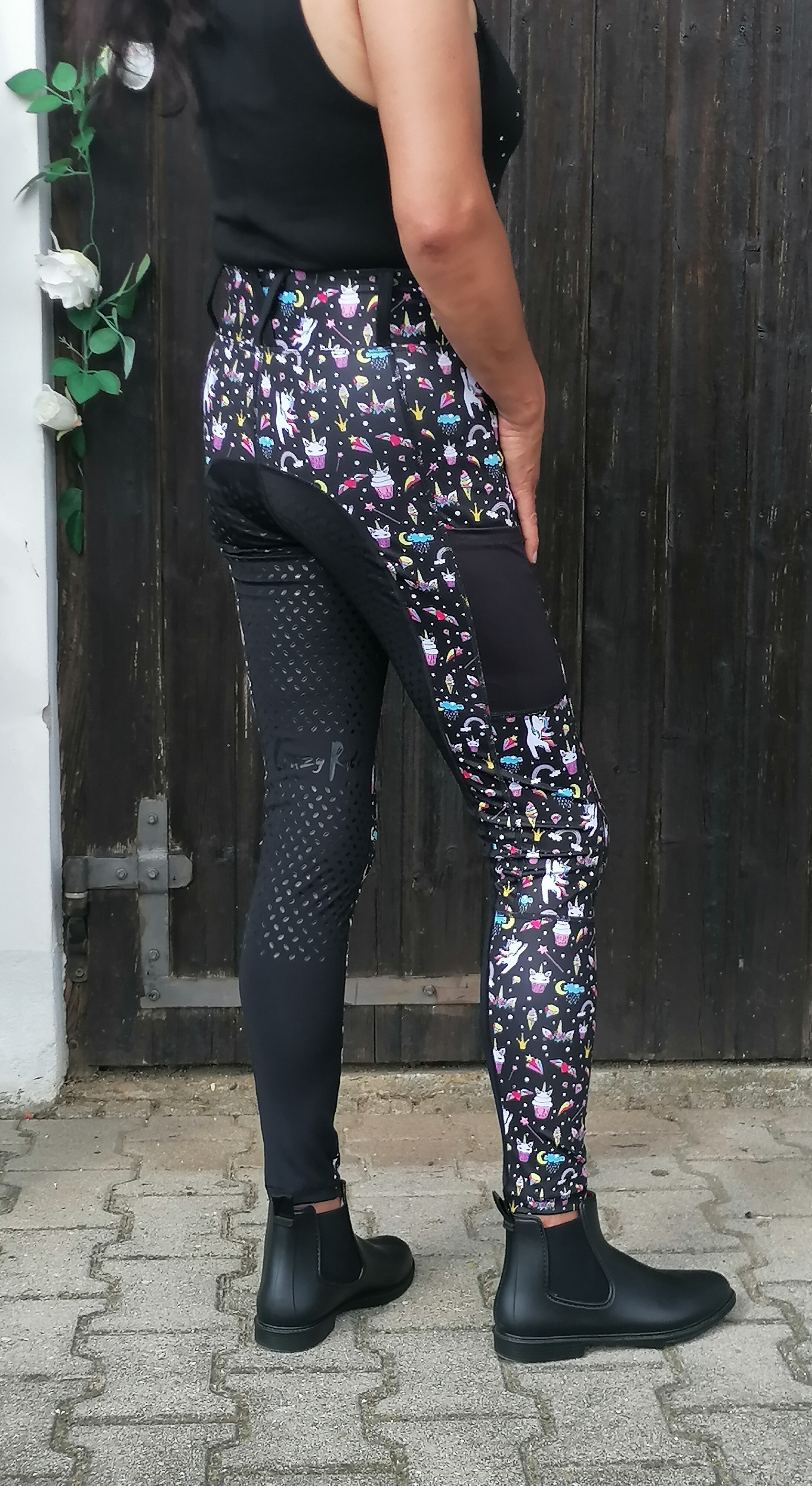 CGUOHU Reithose Mit Silikon-Besatz - Rutschfeste Reitleggings Für Turnier & Training