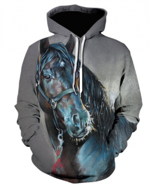 Unisex Hoodie "Warmblut" Größe S