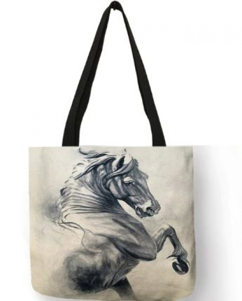 Einkaufstasche "Shopper" mit Pferdemotiv "Stallion" 40x40 cm