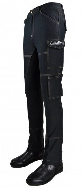 Herren Jodhpurreithose "Caballeroso Advance" in schwarz