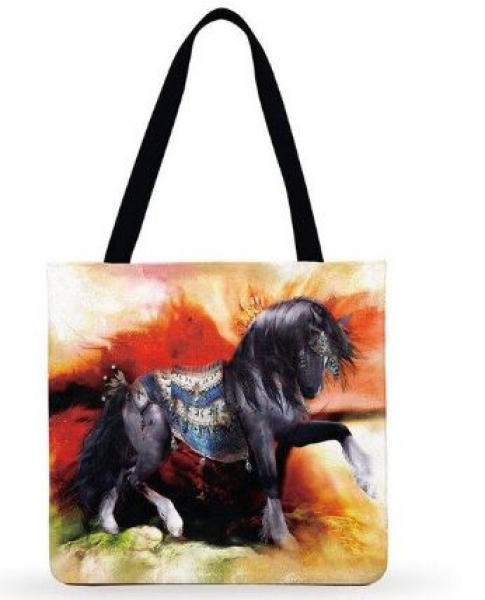Einkaufstasche "Shopper" mit Pferdemotiv "Circus Pony" 40x40 cm