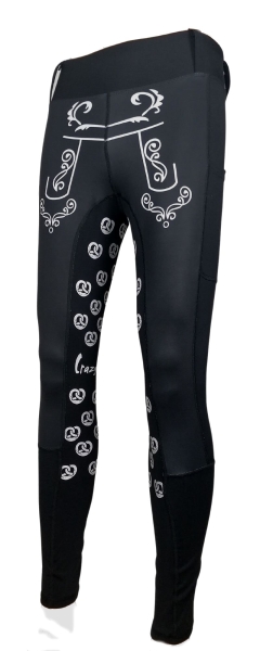 Reitleggings "Bavaria black" mit High Grip