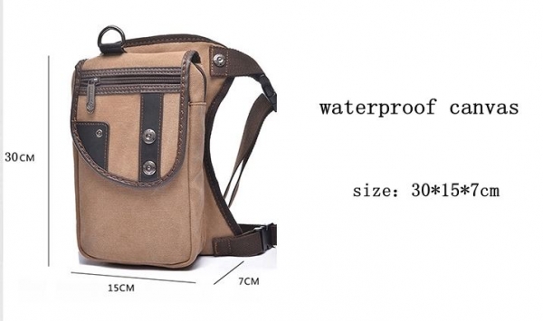 Wasserdichte Wander-Reiter-Tasche in Camel