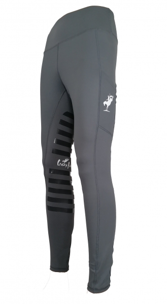 Reitleggings "Performance" mit High Grip in Grau