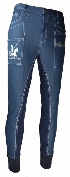 Herren Vollbesatzreithose "Caballeroso Knight" in Navy