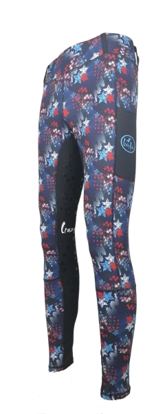 Reitleggings "Starlight blue" mit High Grip