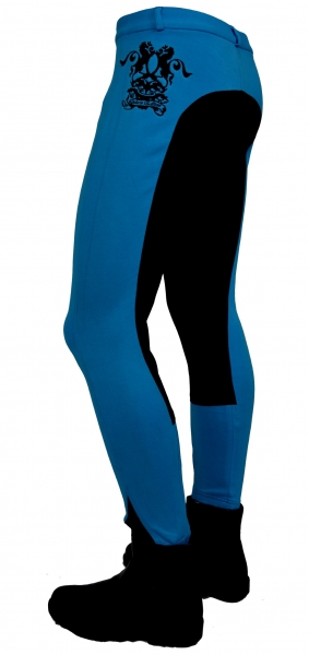 Damen Vollbesatzreithose  "Deluxe Edition" in Royalblau