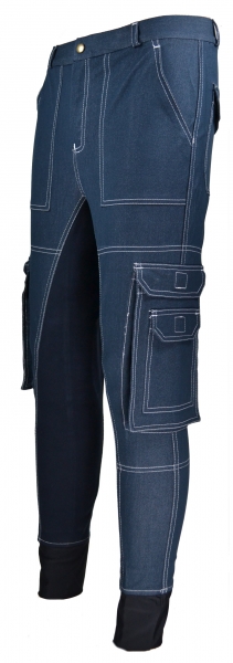 Herren Vollbesatzreithose "Caballeroso Cargo" in navy