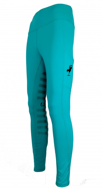 Reitleggings "Performance" mit High Grip in Türkis