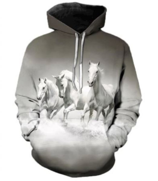 Neu! Leichter Unisex Hoodie "Whitey´s" Größe L